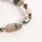 Earth's Jewels Semi-Precious Natural Jasper Pink Stretch Bracelet